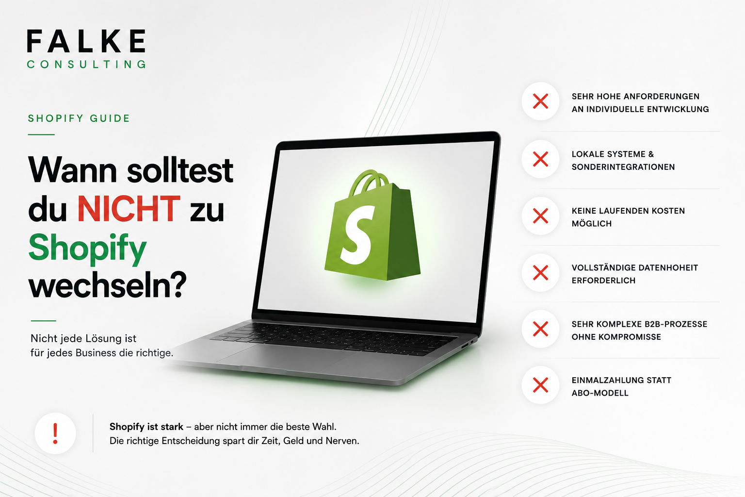 Wann solltest du NICHT zu Shopify wechseln?