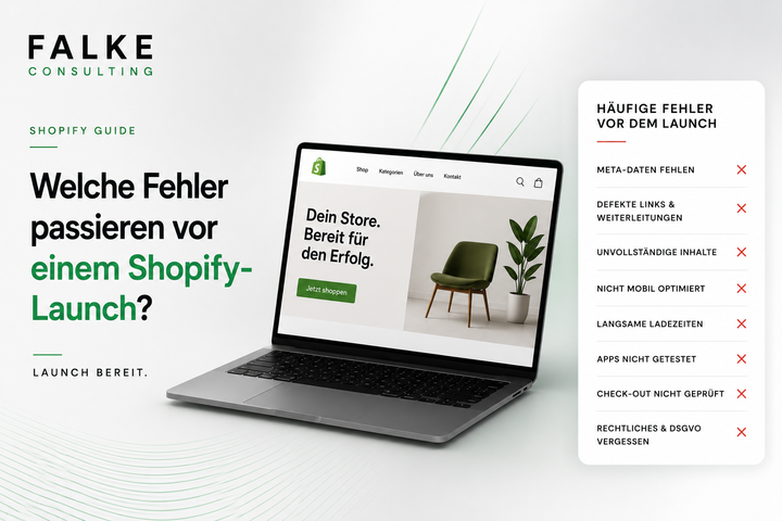 Welche Fehler passieren vor einem Shopify-Launch am häufigsten?