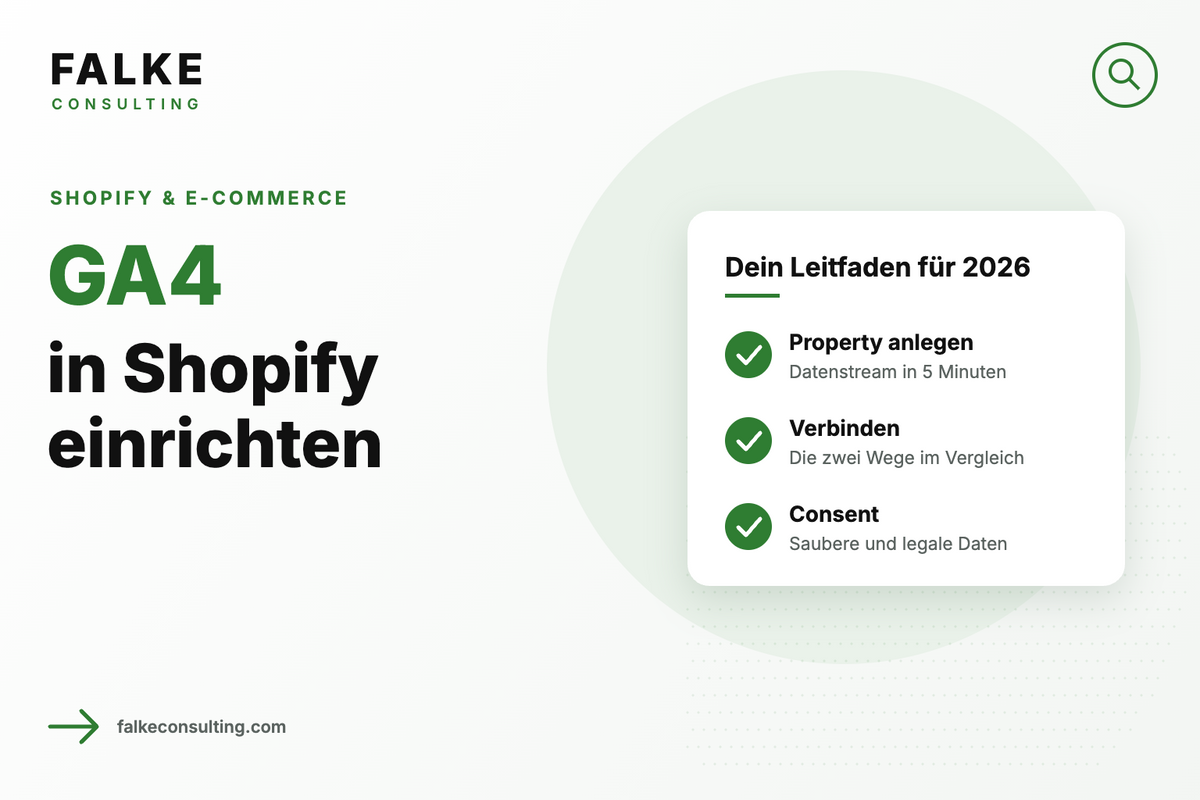 GA4 in Shopify einrichten: Schritt für Schritt zu sauberen Daten