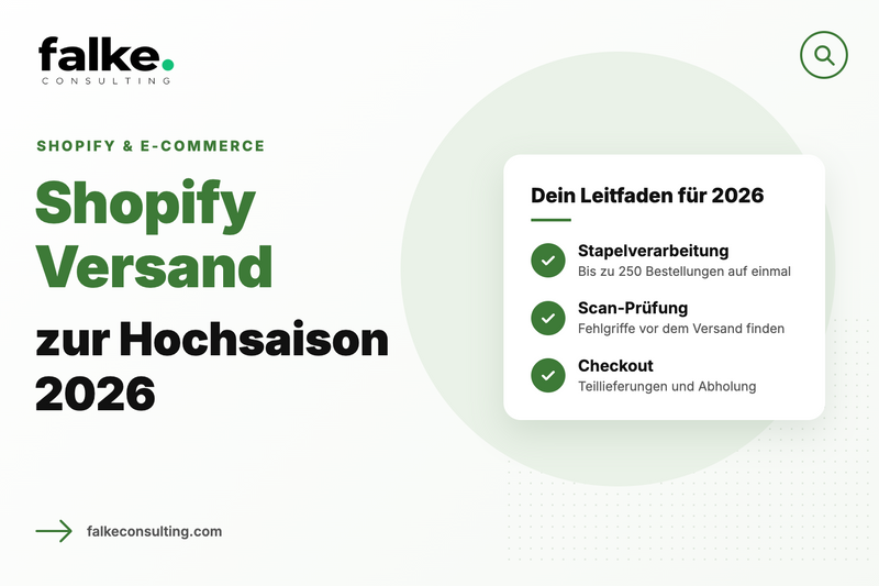 Shopify Versand zur Hochsaison 2026: Stapelverarbeitung, Scan-Prüfung und Teillieferungen