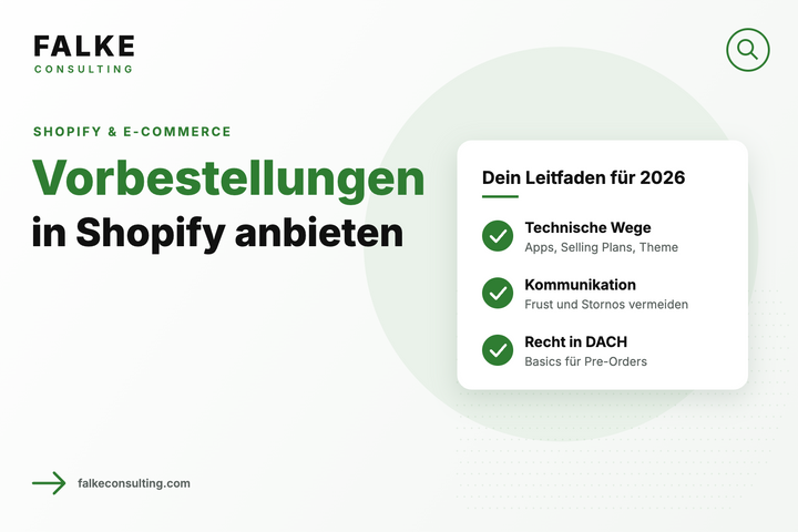 Vorbestellungen in Shopify: Pre-Order anbieten Schritt für Schritt