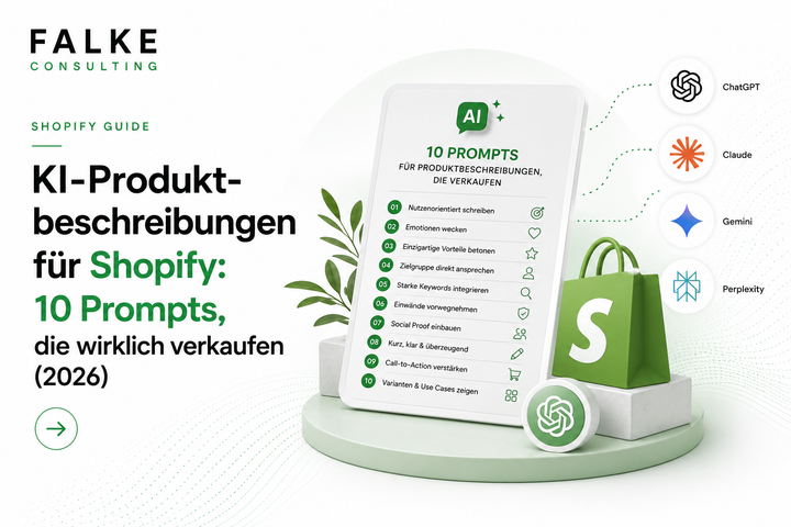 KI-Produktbeschreibungen für Shopify: 10 Prompts, die wirklich verkaufen (2026)