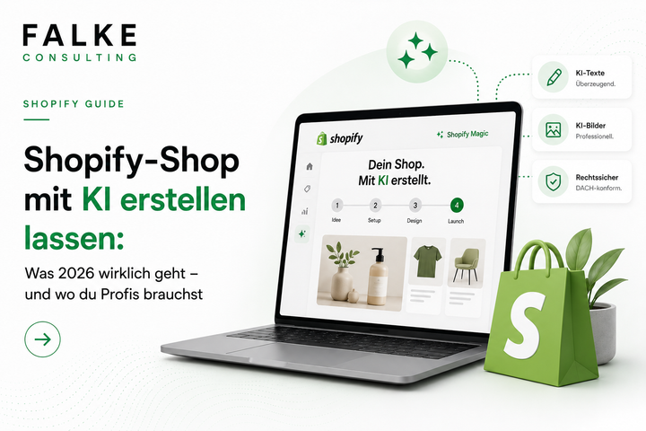 Shopify-Shop mit KI erstellen lassen: Was 2026 wirklich geht – und wo du Profis brauchst