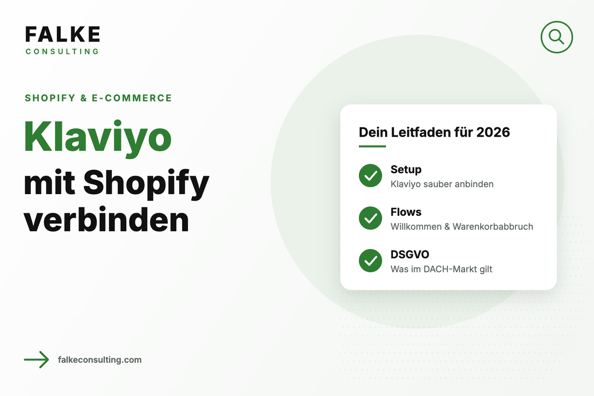 Klaviyo mit Shopify verbinden: Setup, Flows und DSGVO