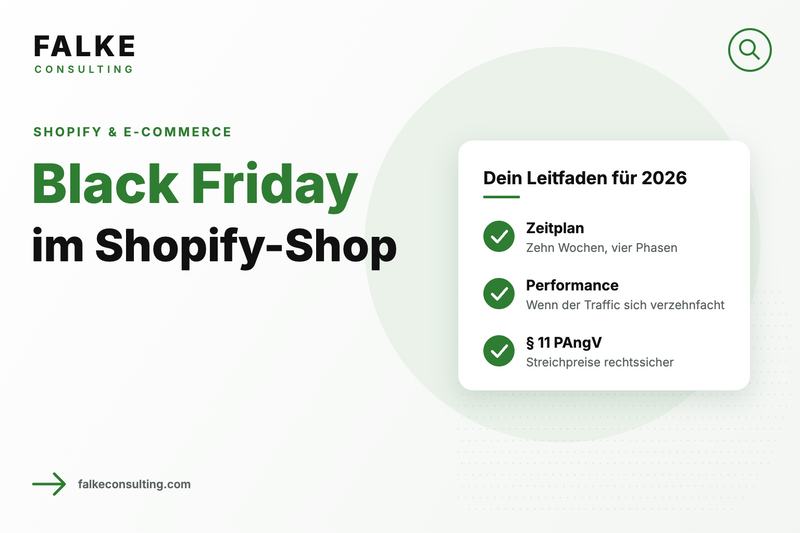 Black Friday im Shopify-Shop: Streichpreise, PAngV und Performance unter Last