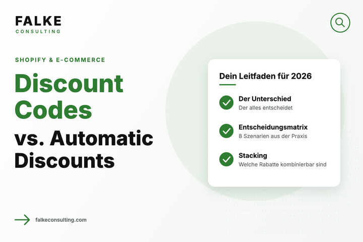 Discount Codes vs. Automatic Discounts in Shopify: Wann du was einsetzt