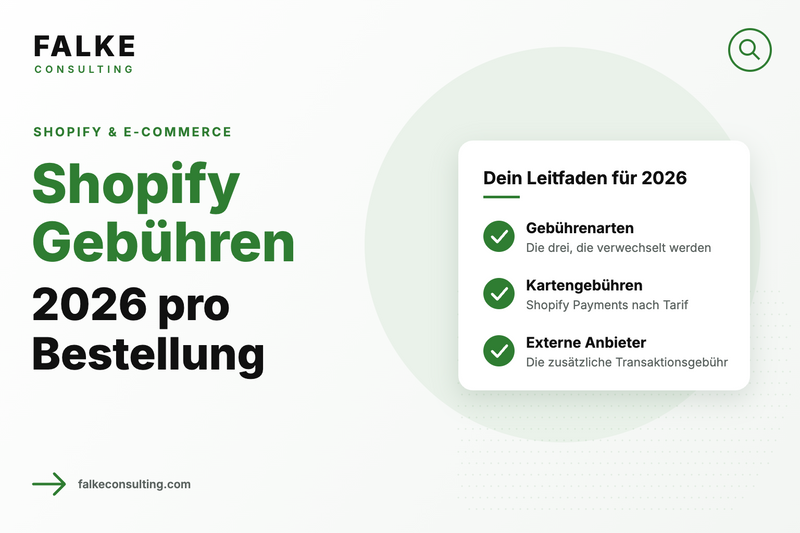 Shopify Gebühren 2026: was pro Bestellung wirklich abgeht