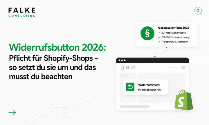 Widerrufsbutton 2026: Pflicht für Shopify-Shops – so setzt du sie um
