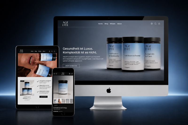 Agelite — CRO Optimierung