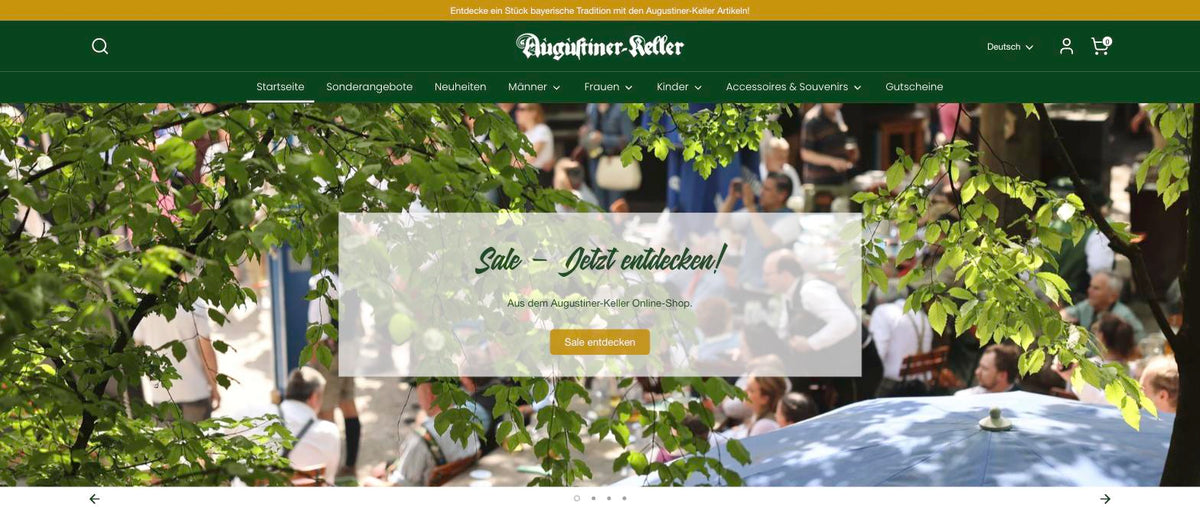 Augustiner-Keller: Online-Shop für den Münchner Biergarten