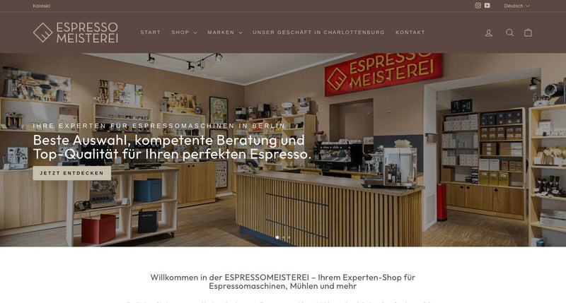Espressomeisterei: Migration zu Shopify inklusive Shopify POS